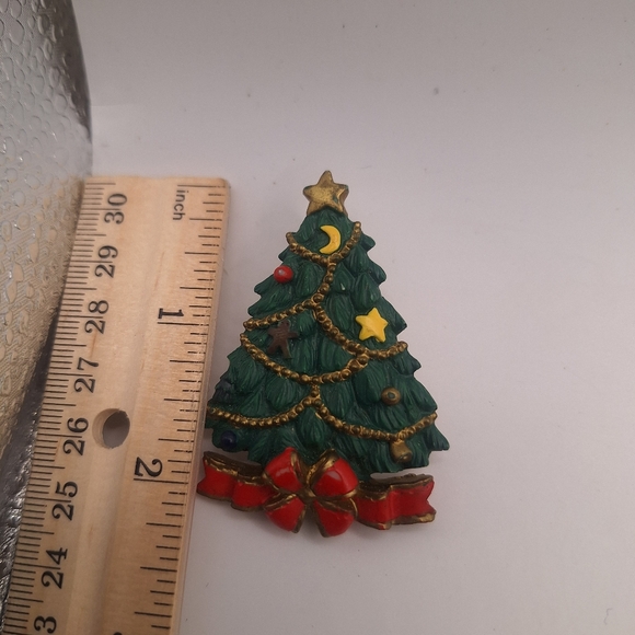 Vintage Christmas Tree Pin / Brooch AGC - Picture 3 of 3